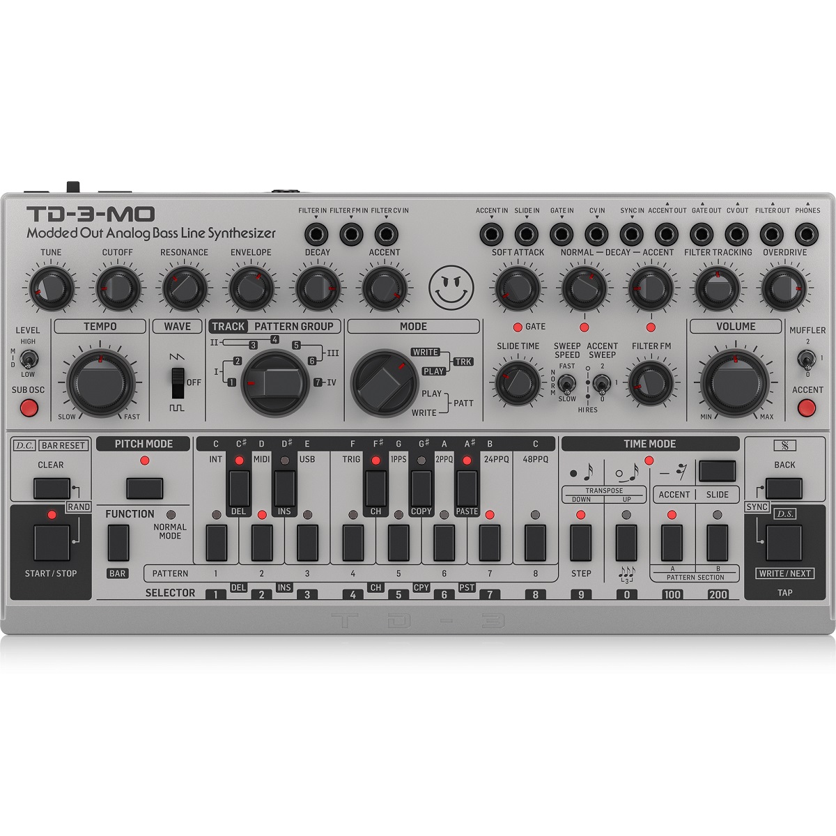 BEHRINGER TD-3-MO-SR SINTETIZZATORE ANALOGICO DI BASSI CON VCO VCF MIDI ...